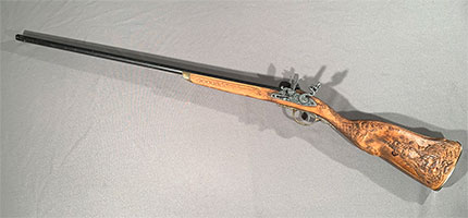Double Barrel Flintlock Rifle